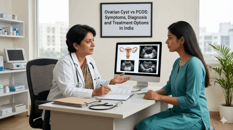 What is Ovarian Cyst and PCOS: Symptoms, Diagnosis and Treatment Options in India Ovarian Cyst vs PCOS