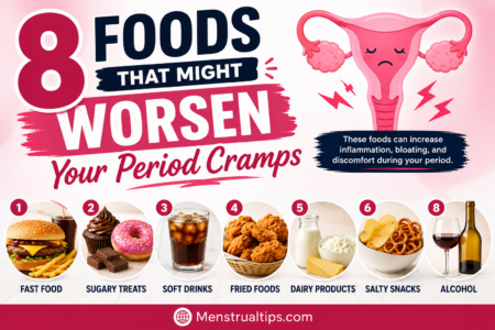 8 Foods that might Worsen Your Period Cramps