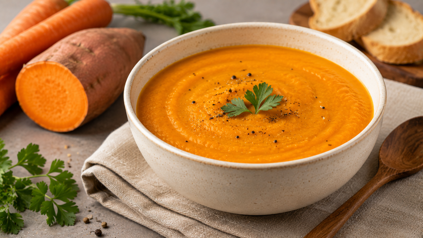 Sweet Potato and Carrot Soup