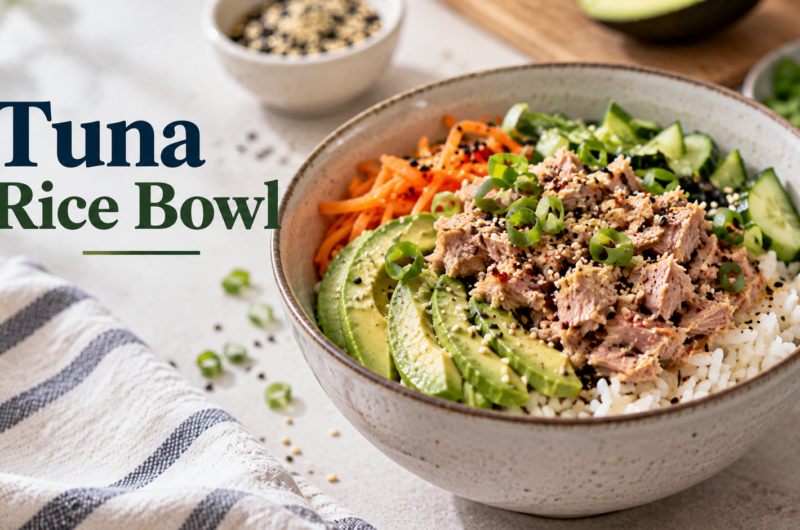 Canned Tuna Rice Bowl Recipe for PMS