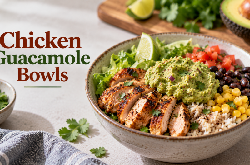 Chicken Guacamole Bowls Recipe for PMS