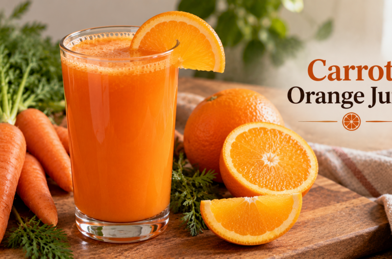 Halloween Style Carrot-Orange Juice Recipe for Periods
