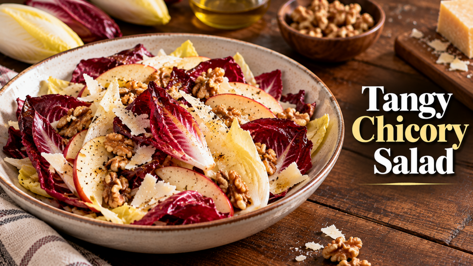 Periods-Friendly Tangy Chicory Salad for Christmas