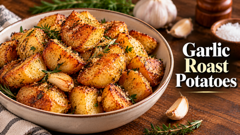 Menstrual-Friendly Garlic Roast Potatoes For Christmas