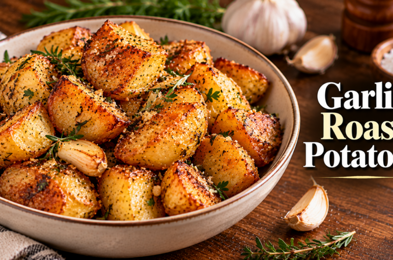 Menstrual-Friendly Garlic Roast Potatoes For Christmas