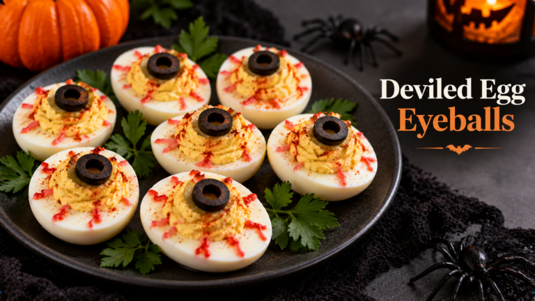 Halloween Deviled Egg Eyeballs for Periods