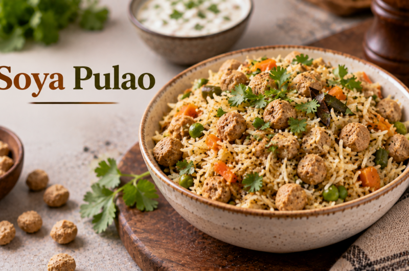 Soya Pulao Recipe for PMS