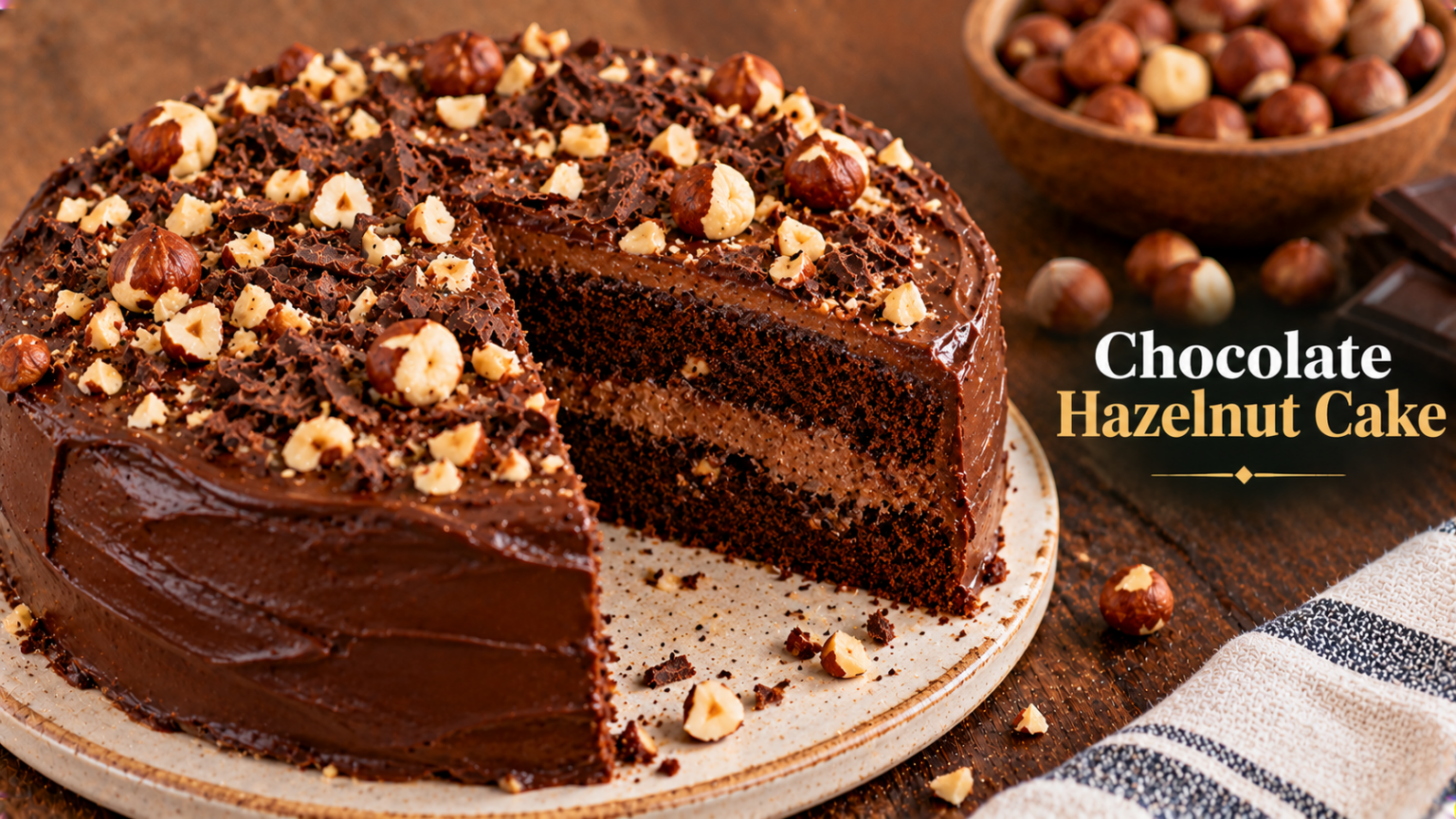 Menstrual-Friendly Chocolate Hazelnut Cake Recipe