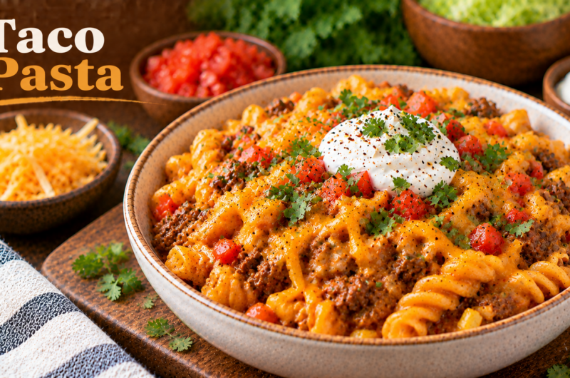 PCOS-Friendly One Pot Taco Pasta