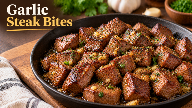 PCOS-Friendly Garlic Butter Steak Bites and Potatoes