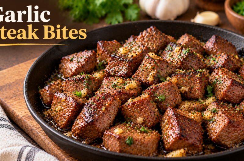 PCOS-Friendly Garlic Butter Steak Bites and Potatoes
