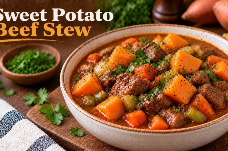 PCOS-Friendly Healthy Slow Cooker Sweet Potato Beef Stew